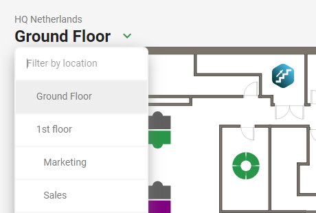 Location selections improved to only show permitted spaces