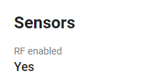 Check if sensors are enabled